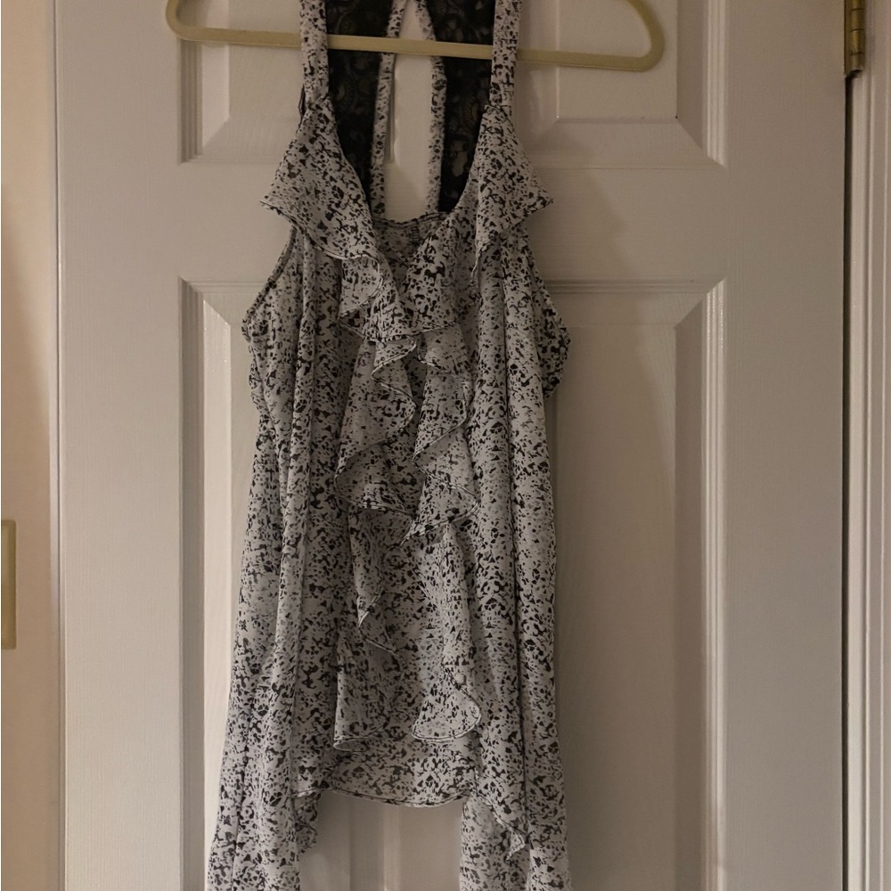 Maurices Monochrome Lace Detail Top